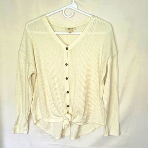 STYLE & CO flannel top S